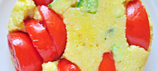 Полента с овощами