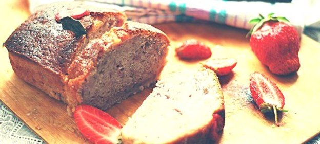 Клубничный кекс