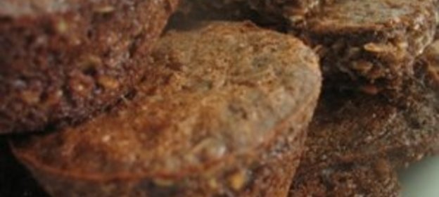 Шоколадно-творожный кекс с геркулесом