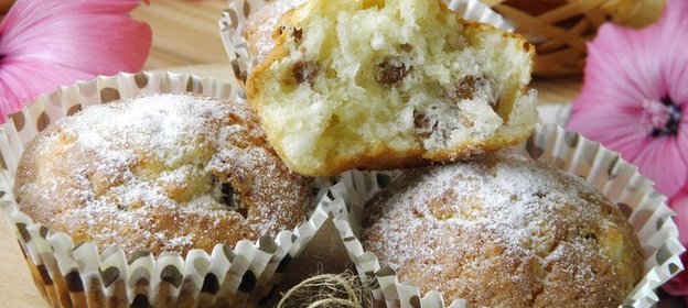 Кексики творожные с изюмом