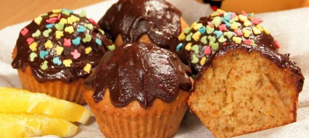 Яблочно-апельсиновые кексы. Видео