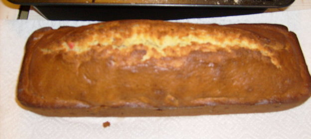 Кекс лимонный с цукатамии орехами