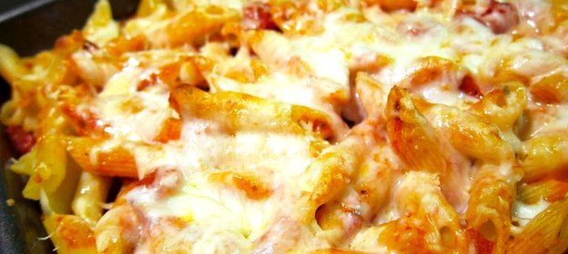 Макаронная запеканка с курицей