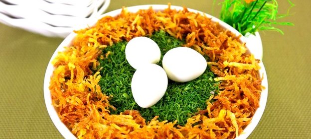 Салат «Гнездо глухаря»