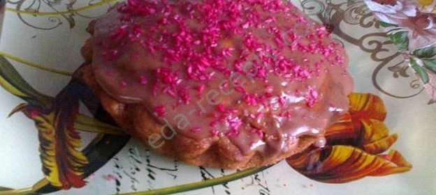 Кекс с вареньем на кефире