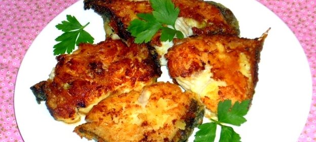 Стейк зубатки в мультиварке