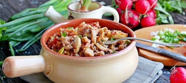 Гречка с овощами