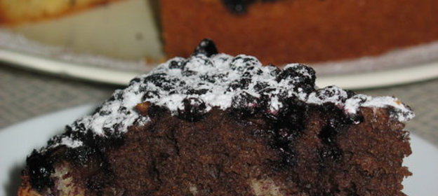 Кекс какао-черничный