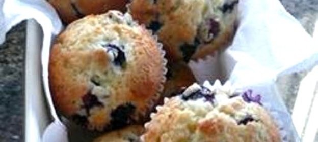 Черничные кексы ко дню святого Валентина