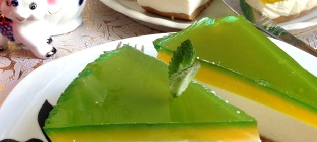 Желейный торт без выпечки