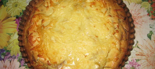 Легкий луковый пирог