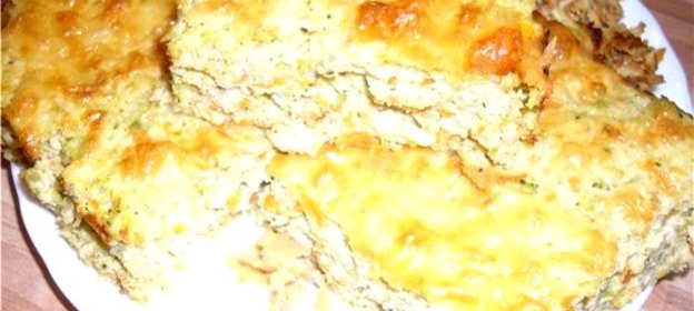 Запеканка с куриным филе, овощами и фасолью