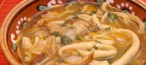 Грибная лапша из сушеных грибов