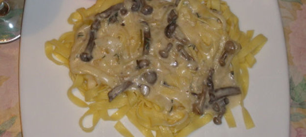 Паста с маринованными опятами