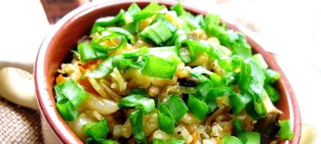 Постные ленивые голубцы