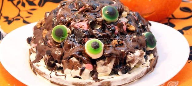 Бисквит из ржаного хлеба с миндалем