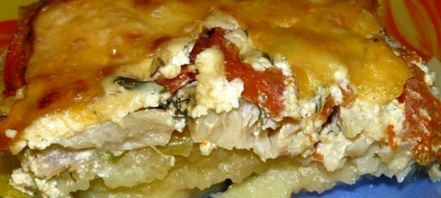 Обалденная картофельная запеканка с рыбкой