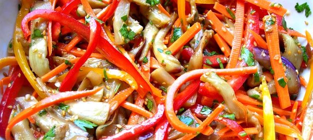 Салат из баклажанов по-корейски