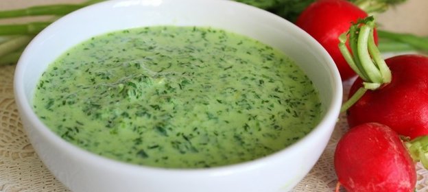 Соус из ботвы редиса