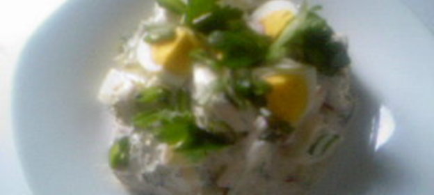 Весенний яичный салат