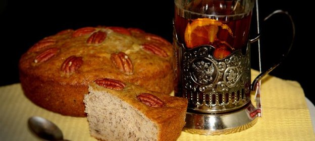Хлеб банановый с орехами пекан