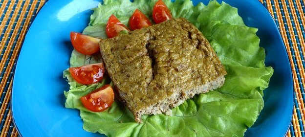 Печеночная запеканка с булгуром