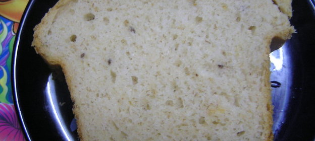 Хлеб с манкой и семенами льна