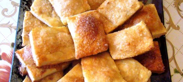 Творожное слоеное печенье