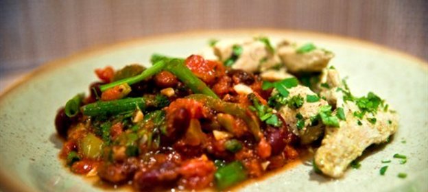 Томатное лобио на скорую руку