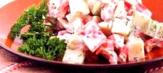 Салат из перца с яблоками