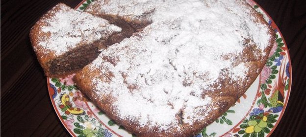 Шоколадный кекс с грецким орехом (вариант)