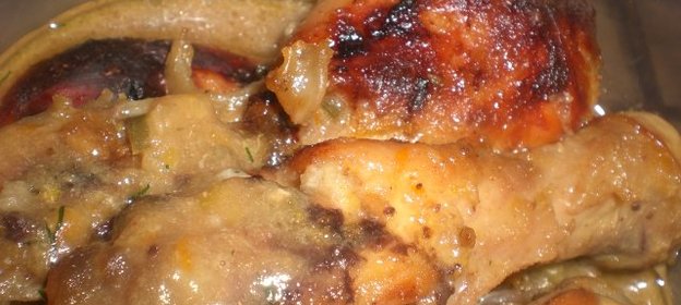 Куриные ножки с горчично-медовым соусом