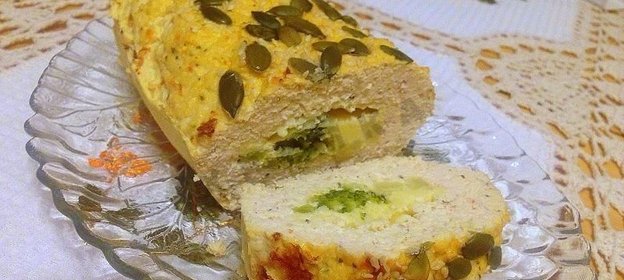 Куриная запеканка с брокколи