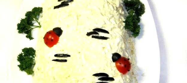 Салат Белая береза