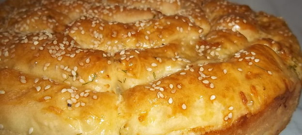 Хлеб с сыром и укропом