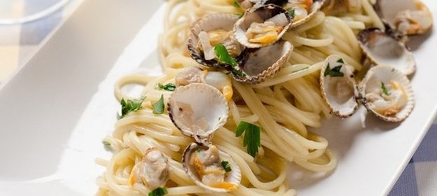 Спагетти с ракушками вонголе