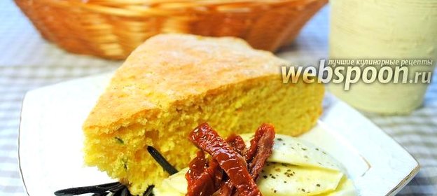 Кукурузный хлеб с зелёным луком