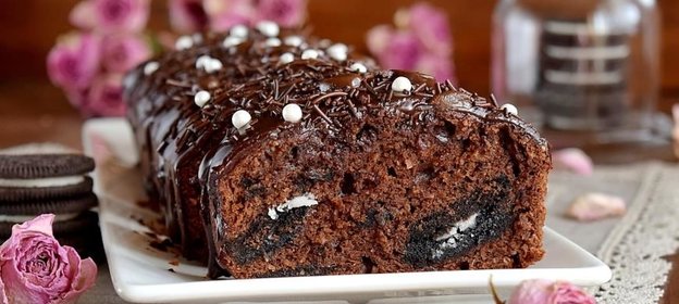 Шоколадно - кокосовый кекс с Орео