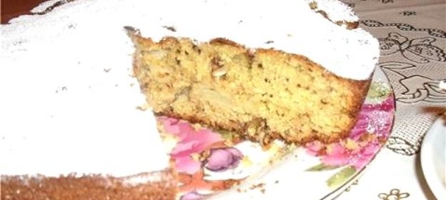 Кекс с яблоками