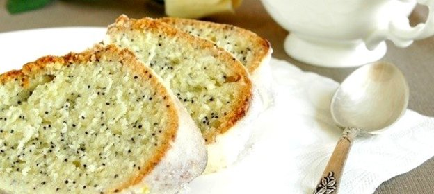 Лимонный кекс с маком