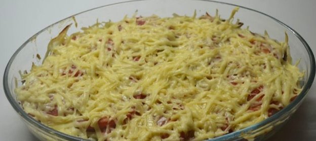 Запеканка под соусом бешамель