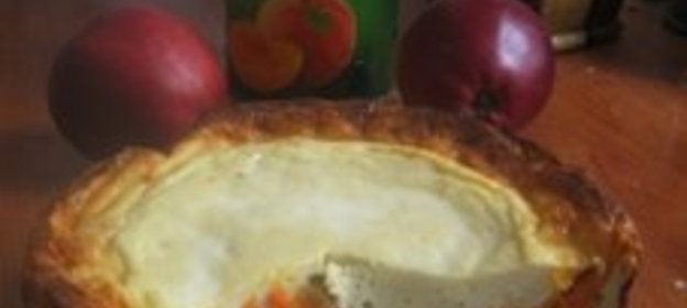 Творожная запеканка с начинкой