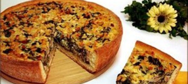 Запеканка картофельная с грибами и куриным фаршем