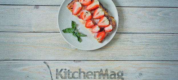 Вкусная запеканка с клубникой