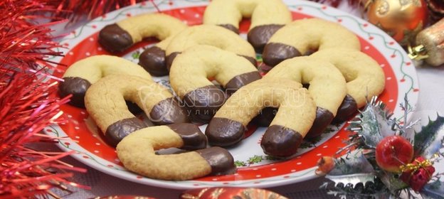 Новогоднее печенье «Подковы»