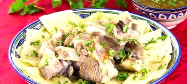 Бешбармак из баранины по-казахски