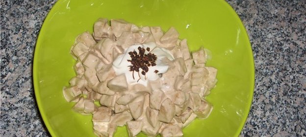 Легкий яблочный десерт