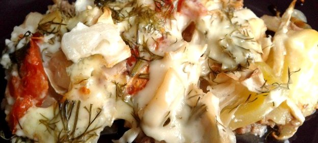 Запеканка с фаршем и капустой