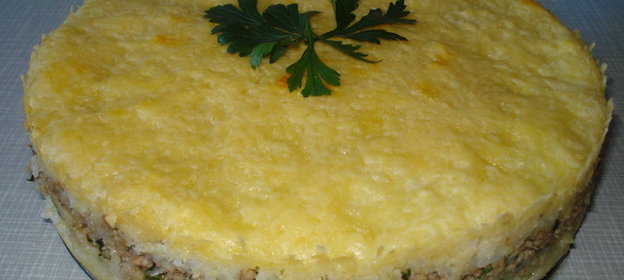 Рисовая запеканка с мясом