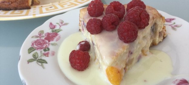 Летняя творожная запеканка